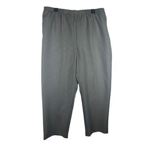 Alfred Dunner Classics Gray Elastic Waist Pull On Pants Size 18‎ Medium NEW